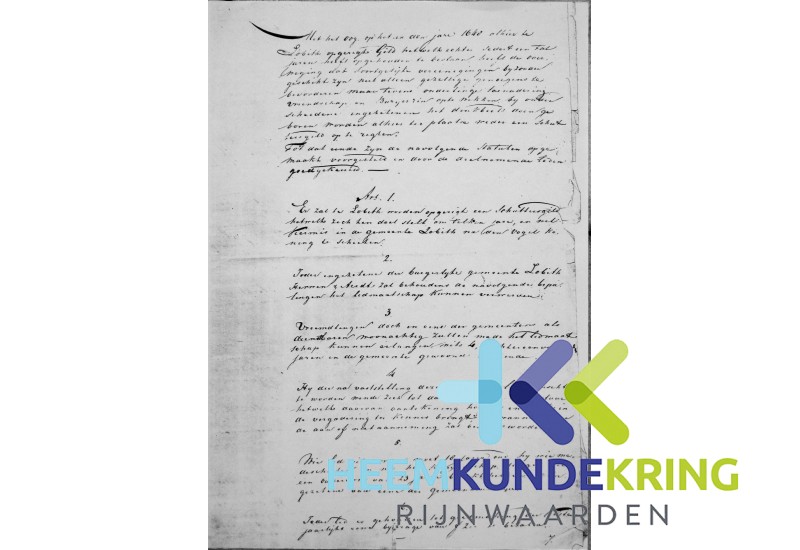 1 Statuten 1850-blz.1